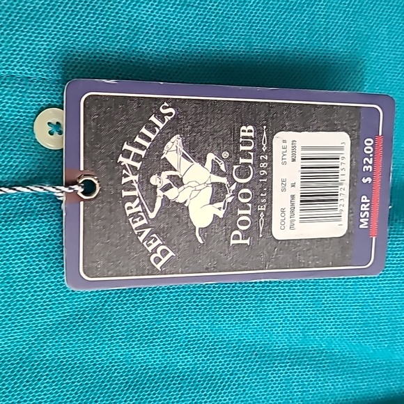 NWT polo collared shirt. Stunning color - Picture 3 of 7